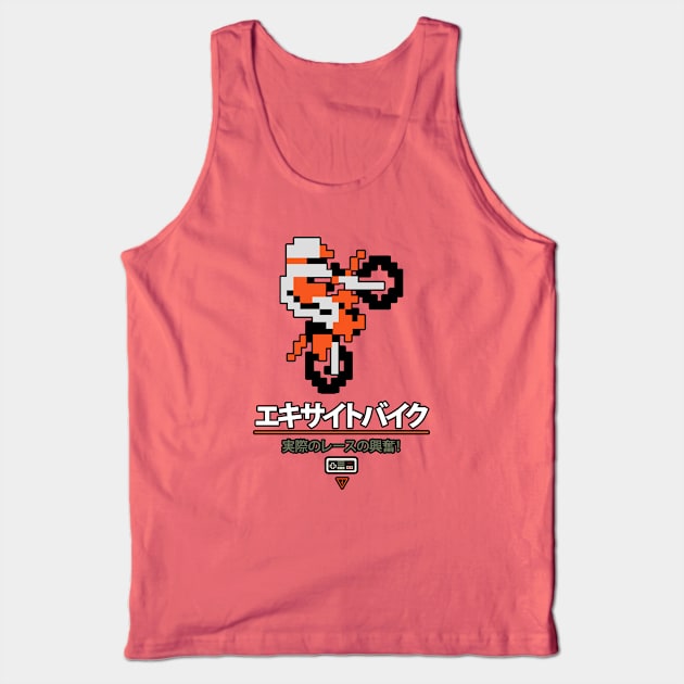 8-Bit Motocross Tank Top by JCD666